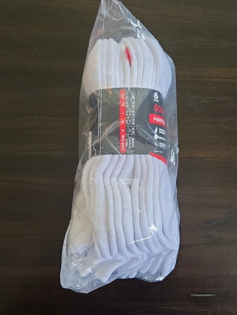 Saucony White Performance Quarter Socks with Gray Accents (6-Pack)